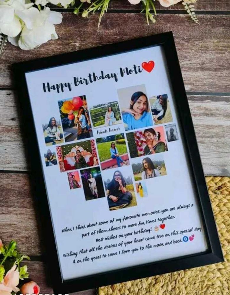 Personalized Birthday Photo Collage Frame