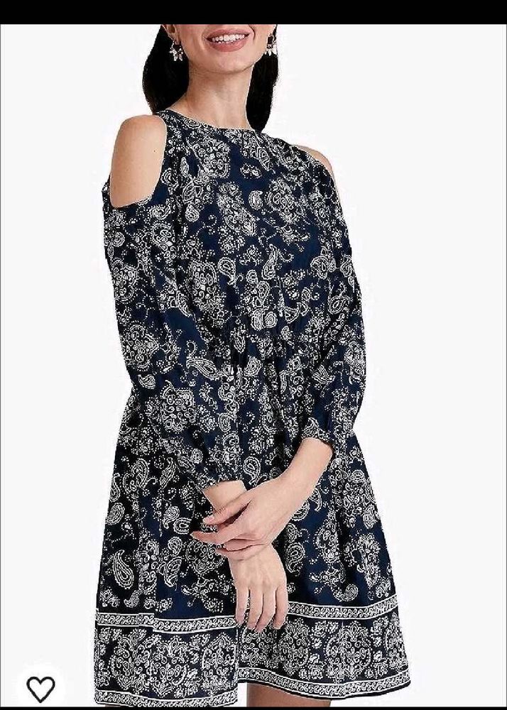 Paisley Cold Shoulder Dress