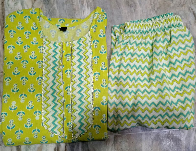 Kurti Pent Set💚