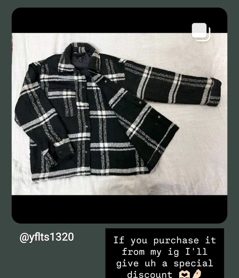 H&amp;M Black oversized Jacket