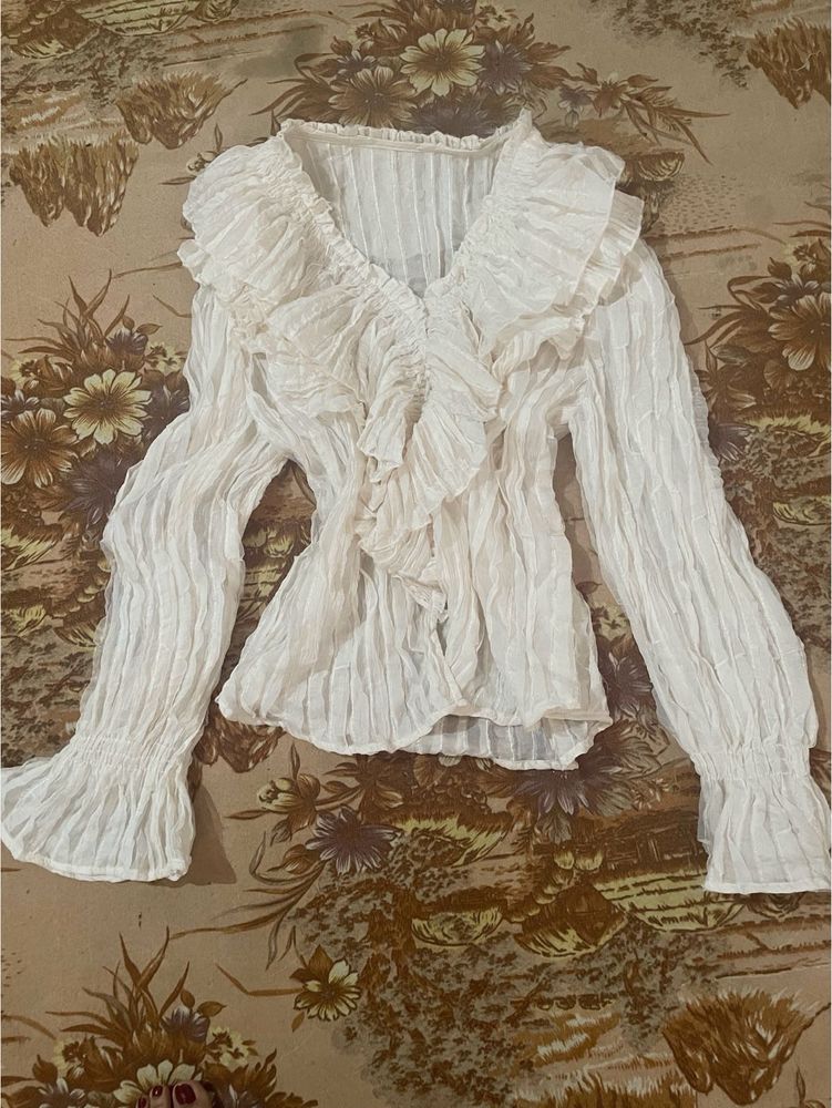 Y2K Ruffle Top