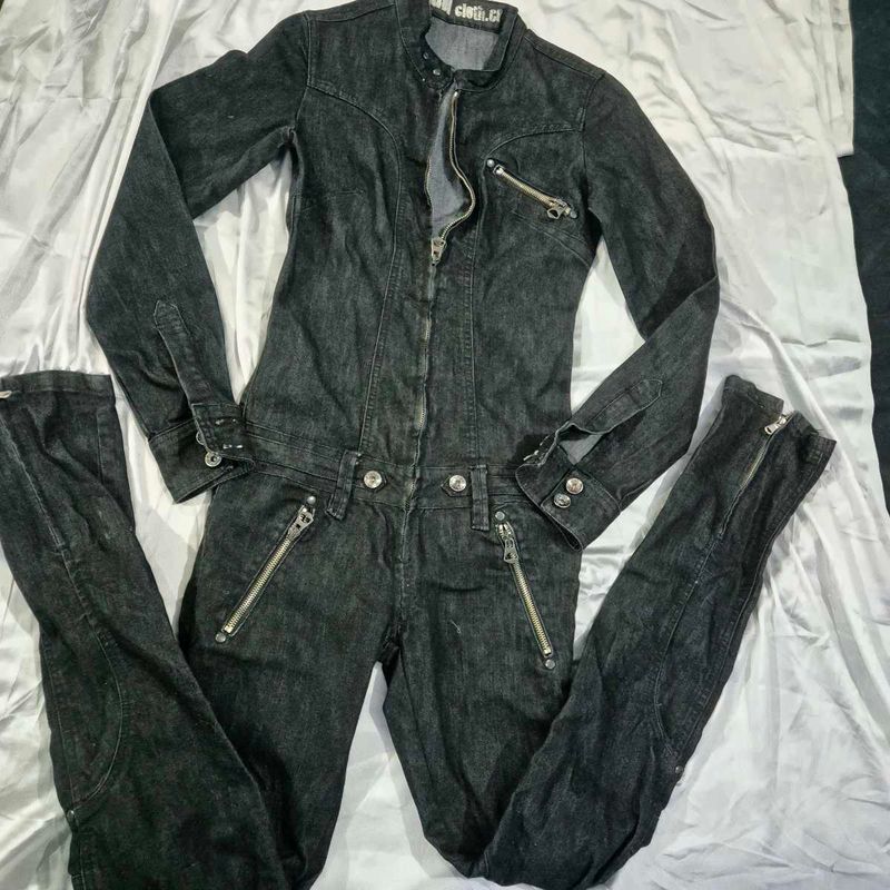 Denim Jumpsuit|dungaree |biker