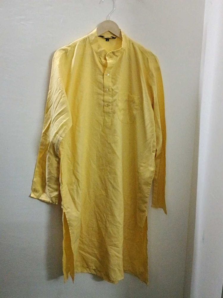 Linen Fabric Mens Kurta