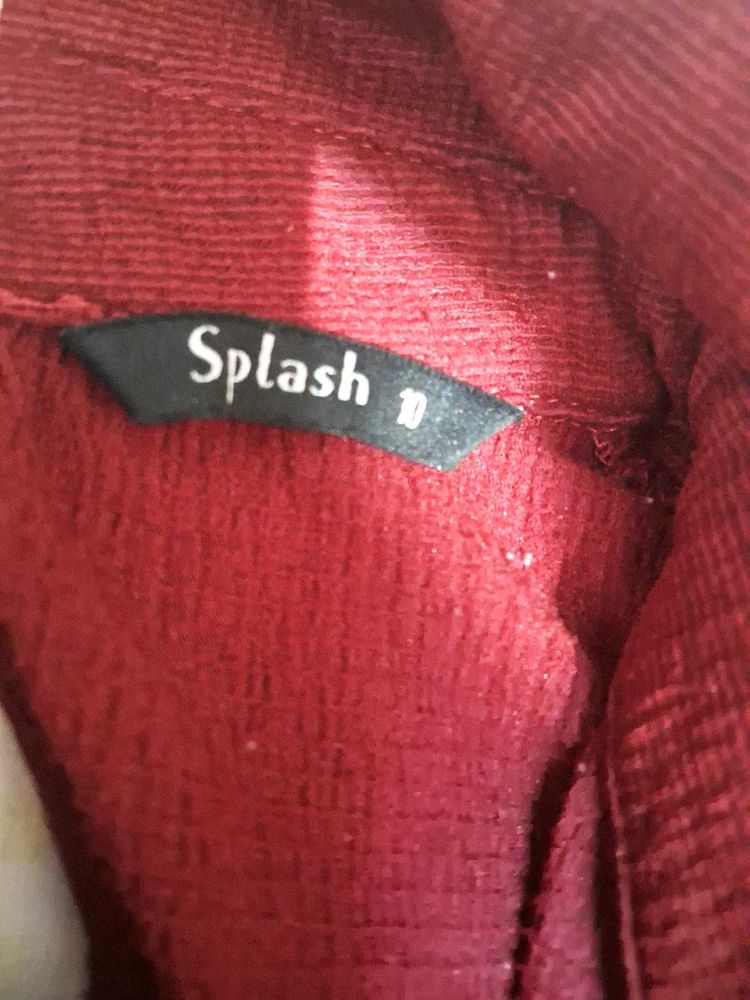 Splash Red Top - Size 10