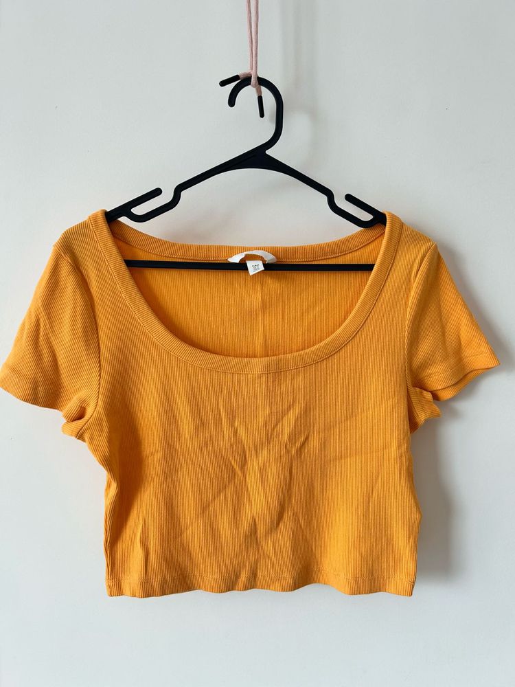 Yellow Crop Top