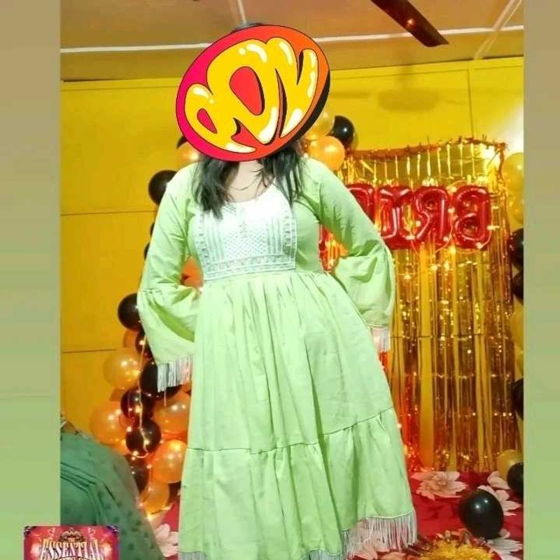 A Light Green Mini Dress