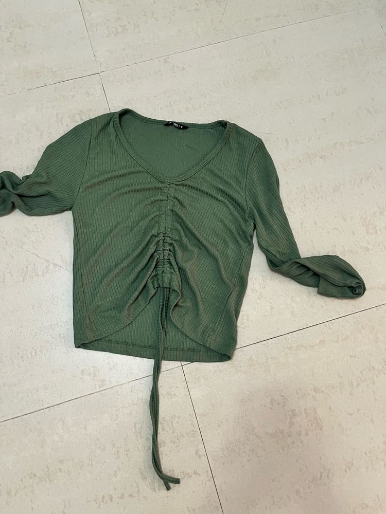 Green String Top