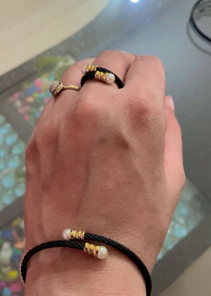 Pearl Accent Bracelet &amp; Ring