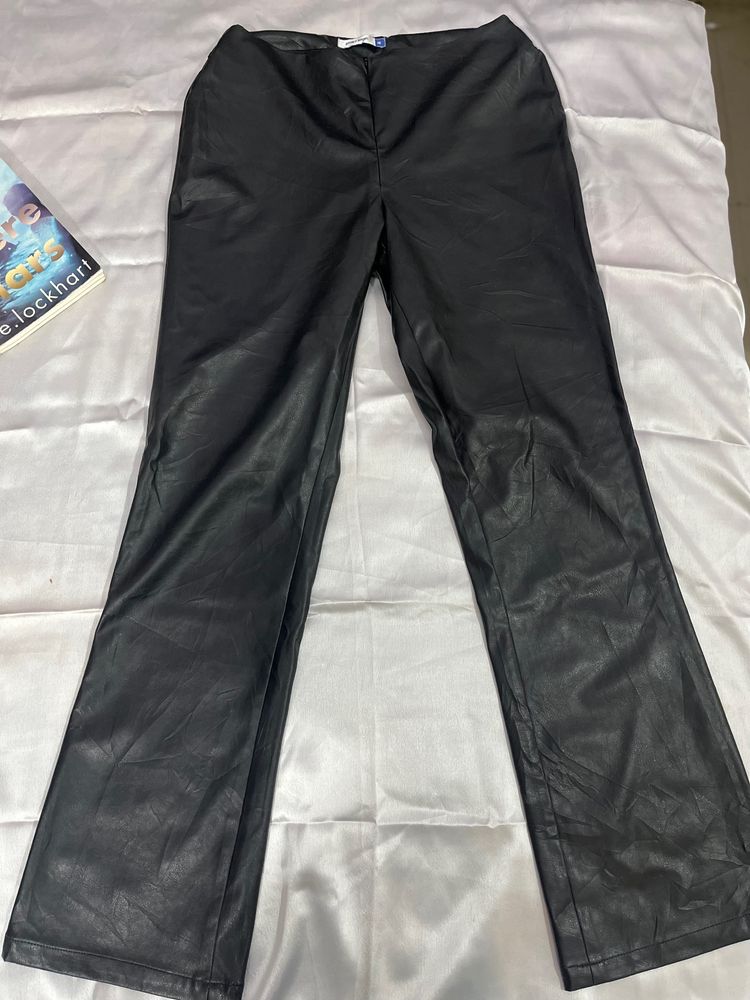 Only Today Offer Leather Straight Fit pant