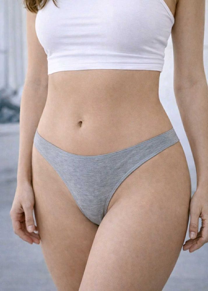 H&amp;M Grey Thong Panty (Size/M