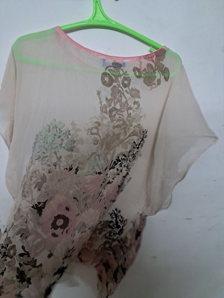 The Kaftan Company Cream Kafta Large UK 16-18