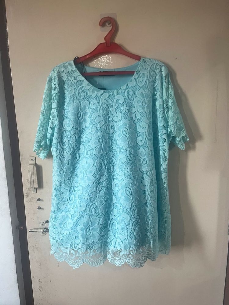 Aquablue Lace top