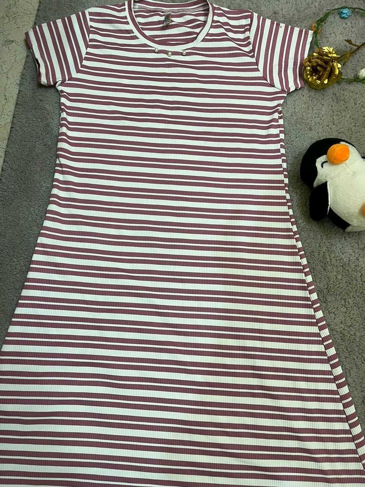 Striped T-Shirt Dress