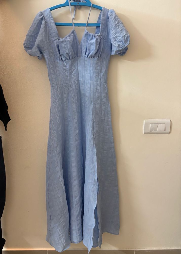 Light Blue Midi Dress