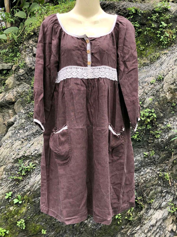 Boho Brown Dress