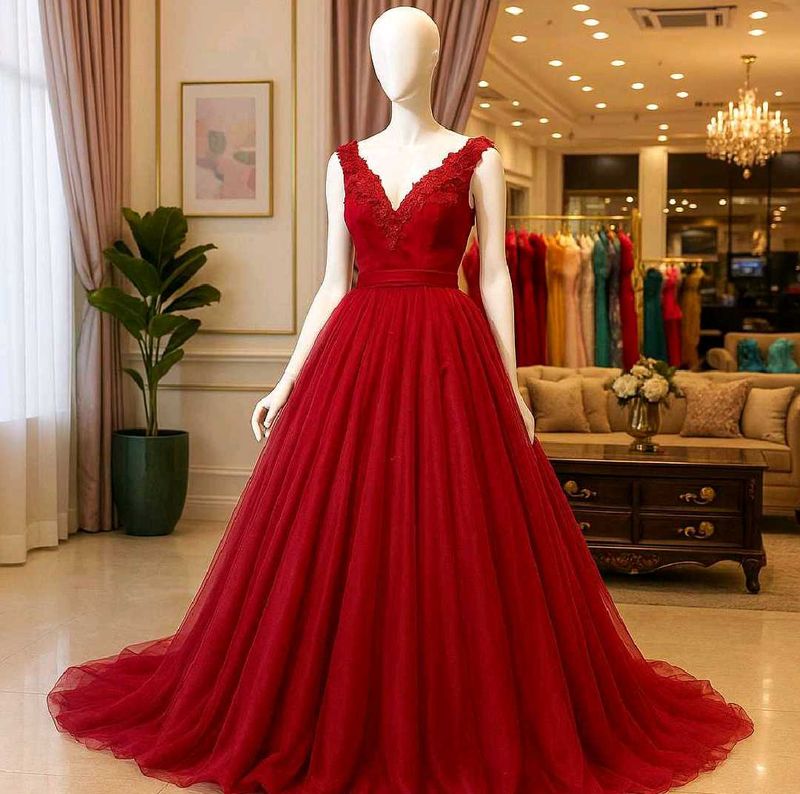 Elegant Maroon Bridal Lehenga
