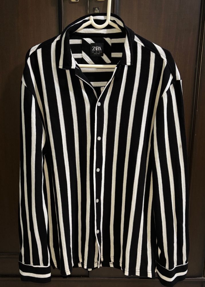 ZARA Striped Long Sleeve Shirt