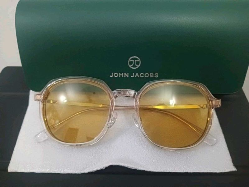 lenskart Air Clip On tinted yellow Sunglasses