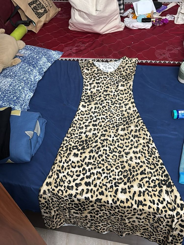 Leopard Print Maxi Dress