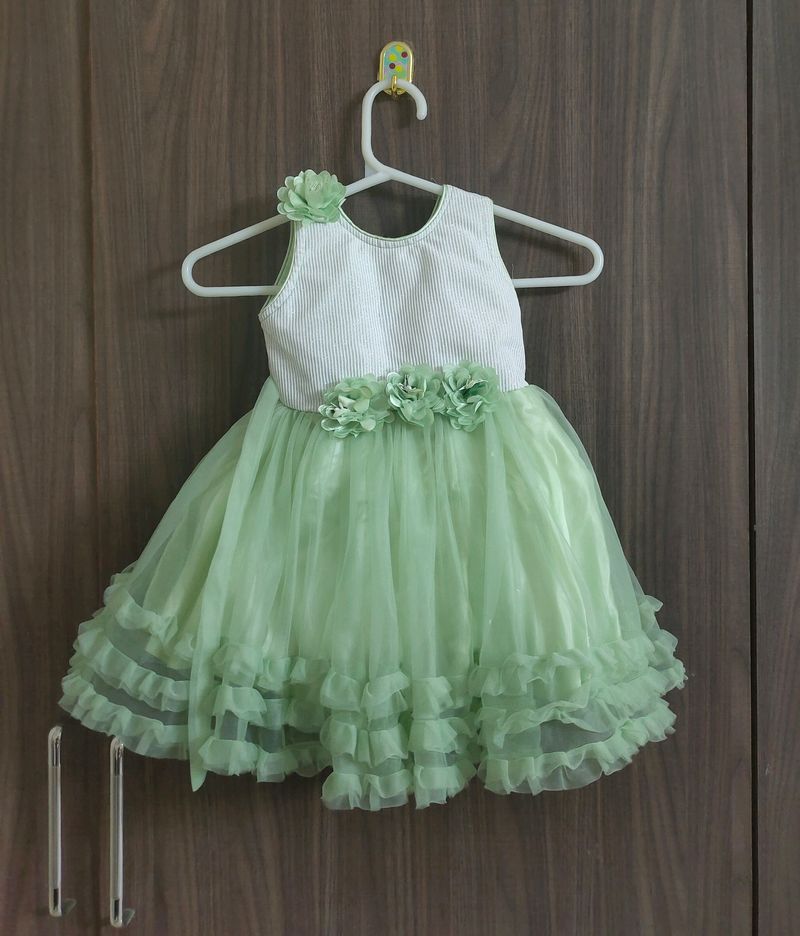 Party Wear Frock For 1 Yr Baby Girl