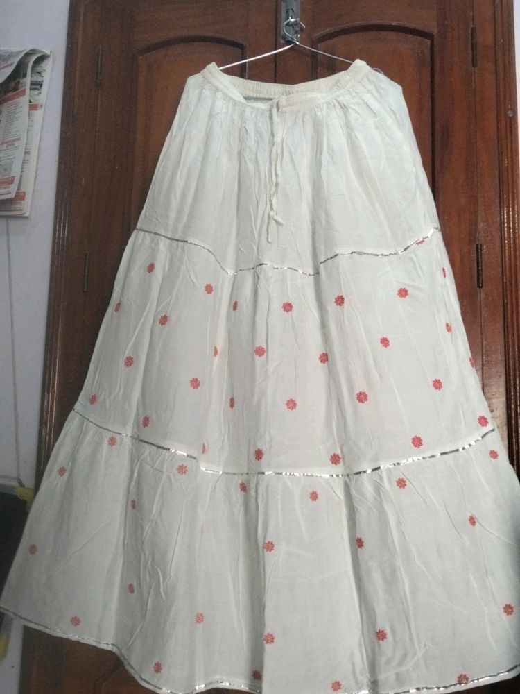White Long Skirt