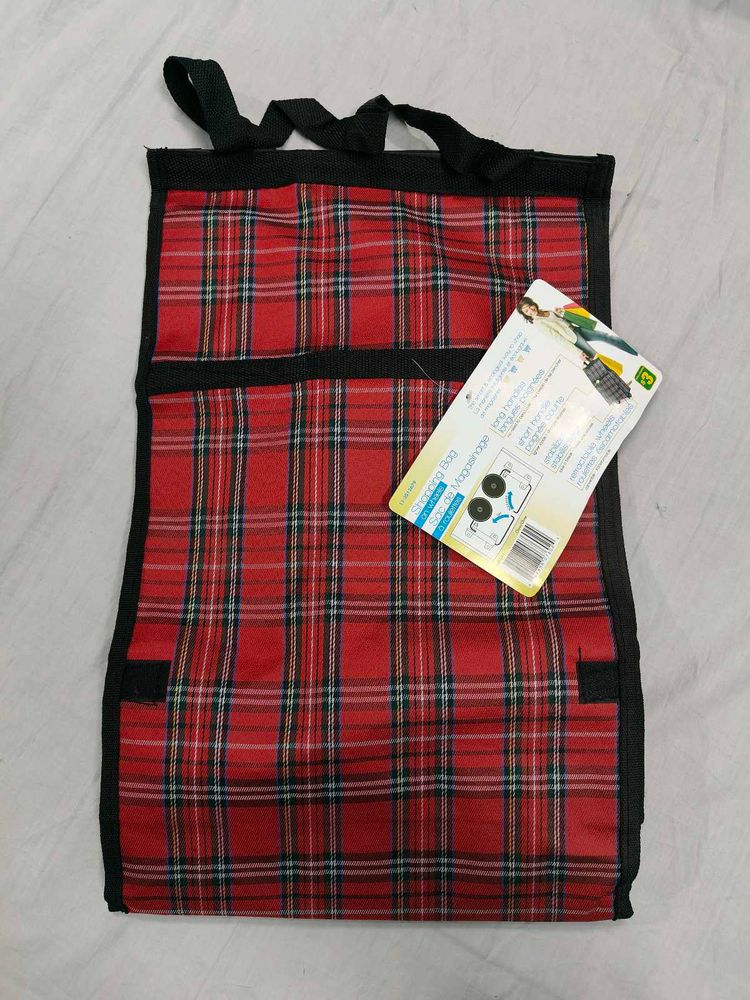 Red Plaid Car Organizer