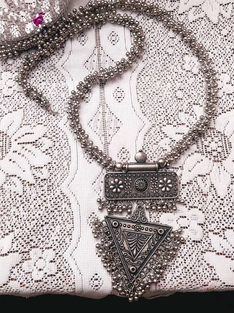 Silver Tribal Necklace