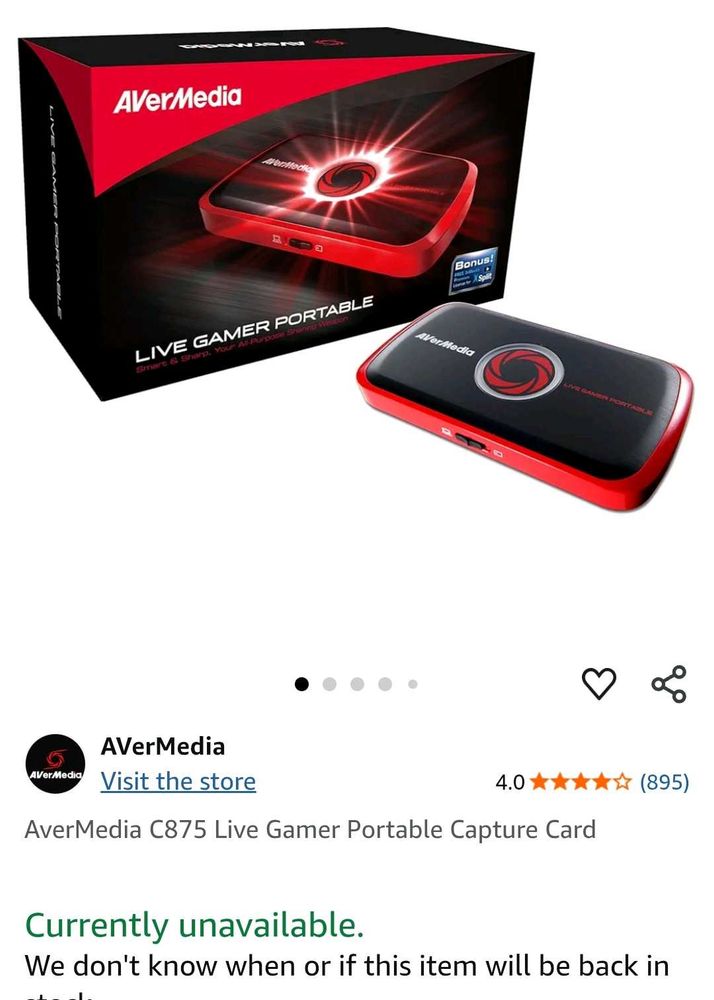 AVerMedia Capture Card C875