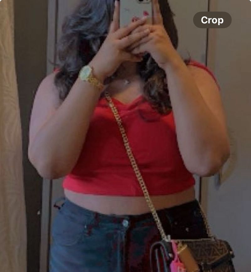 Red Crop Top