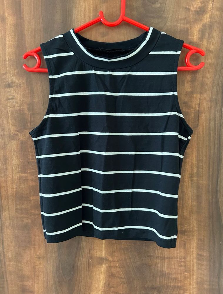 Sleeveless Striped Top