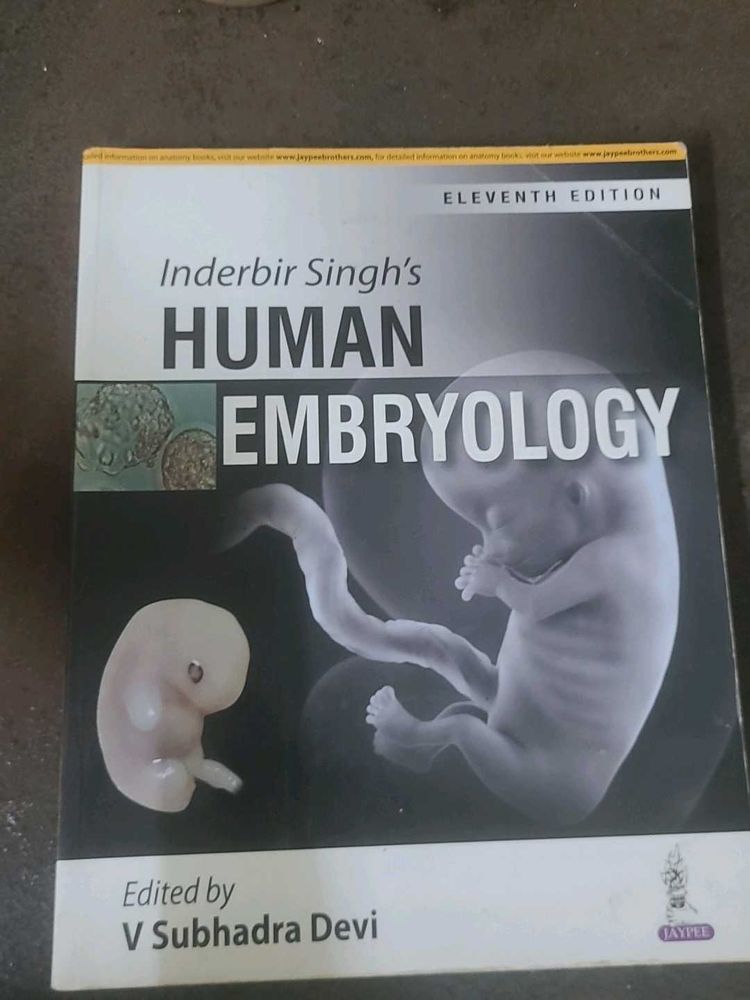 Human Embryology Book