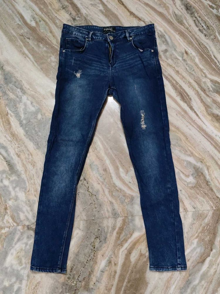 Moustache Dark Blue Mid rise skinny Jeans