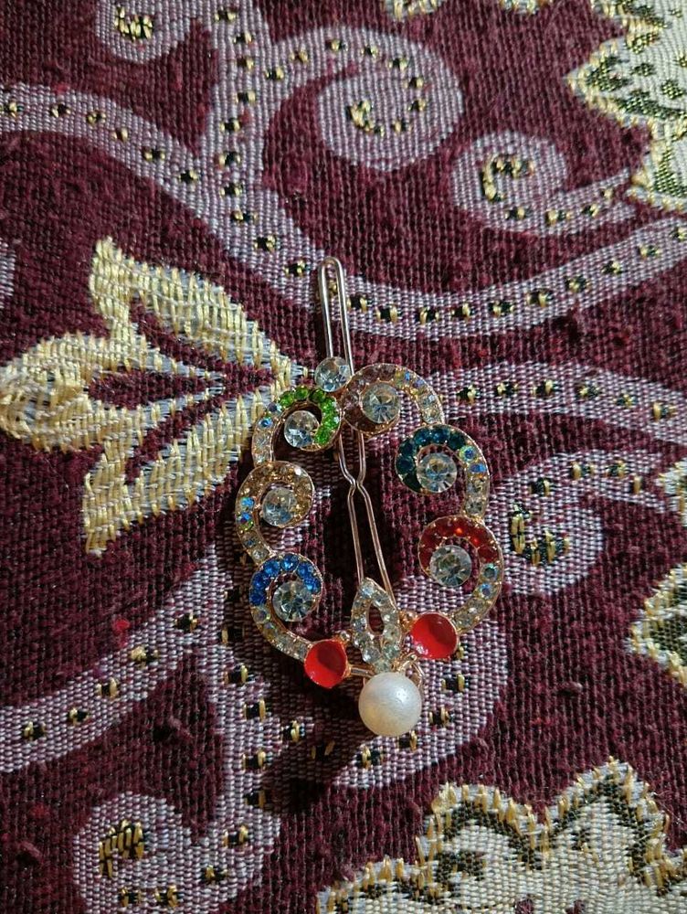 Vintage Rhinestone Hair Pin