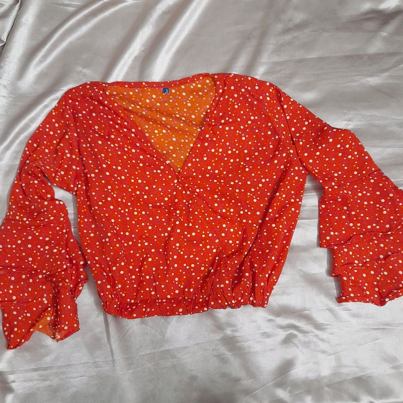 Ruffle Sleeves Top