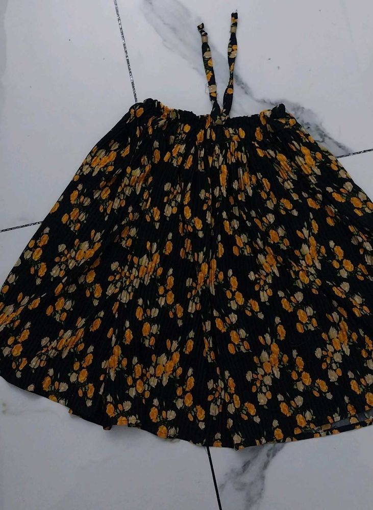 Floral Print Midi Skirt