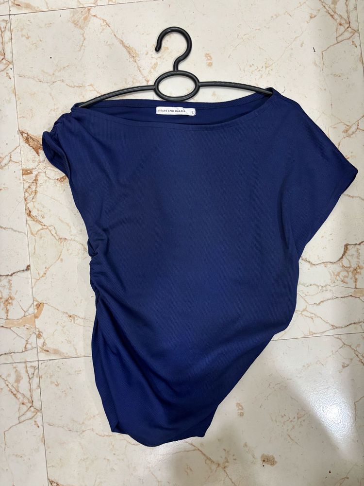Chic Navy Blue Top