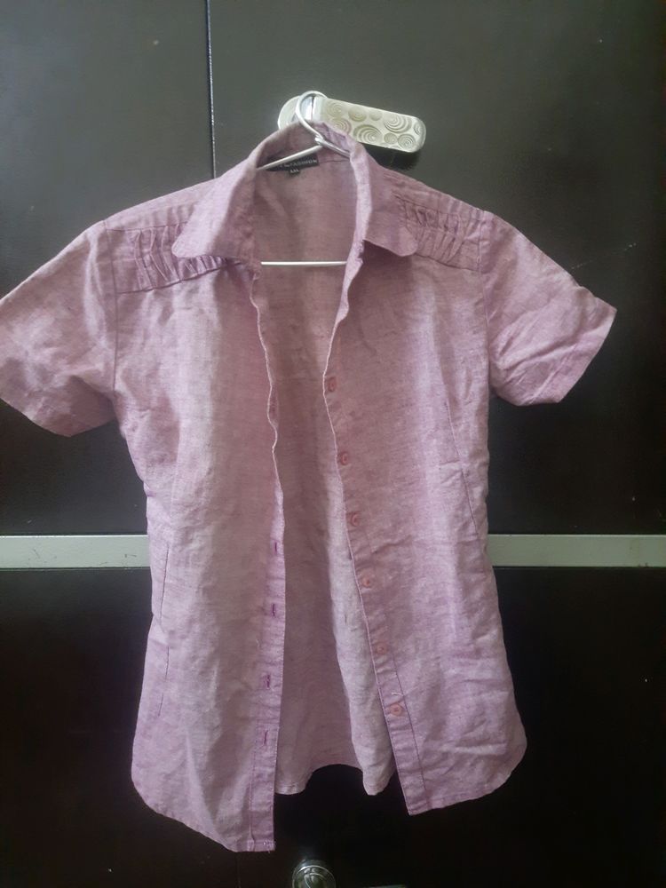purple shirt