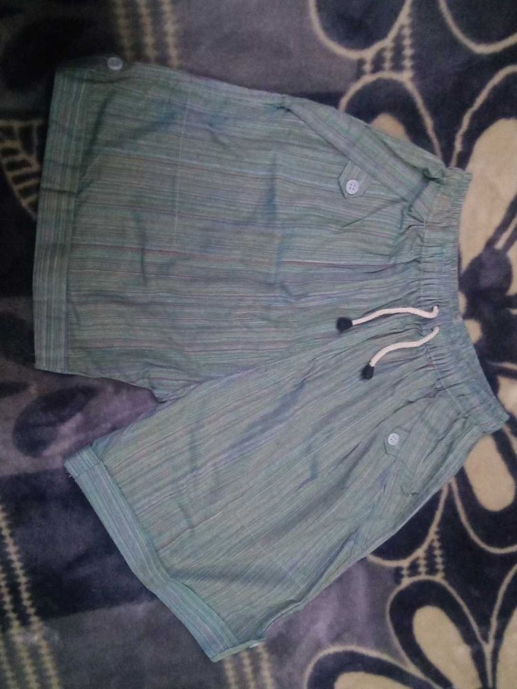 Striped Bermuda Shorts