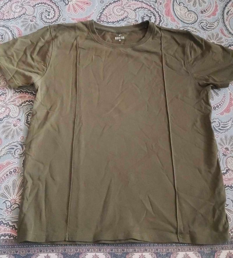 Olive Green T-Shirt NOBERO BRAND
