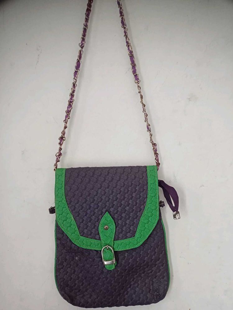 Woven Crossbody Bag