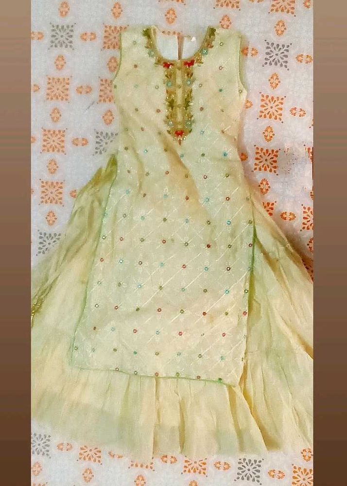 Elegant Embellished Girls Suit