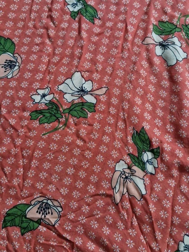 Foral Orange Kurti