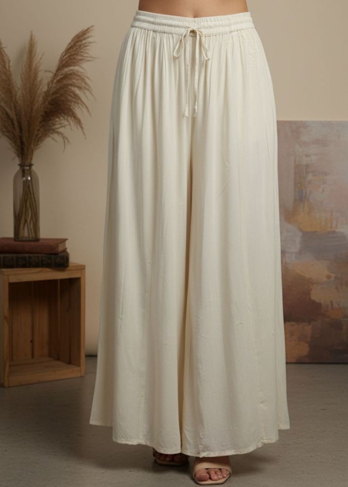Flowy Cream Palazzo