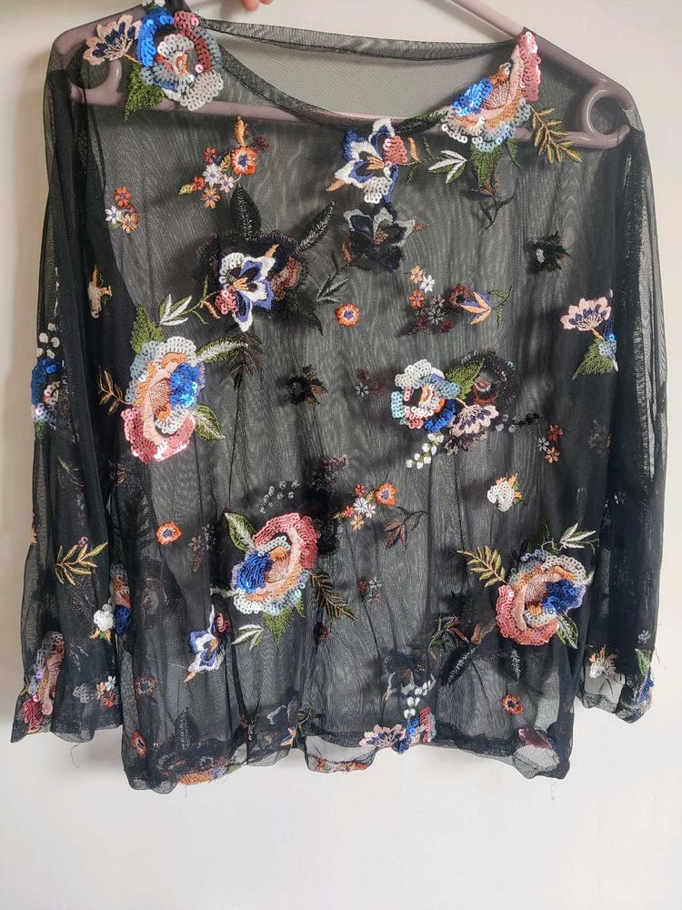 Floral Embroidered Top