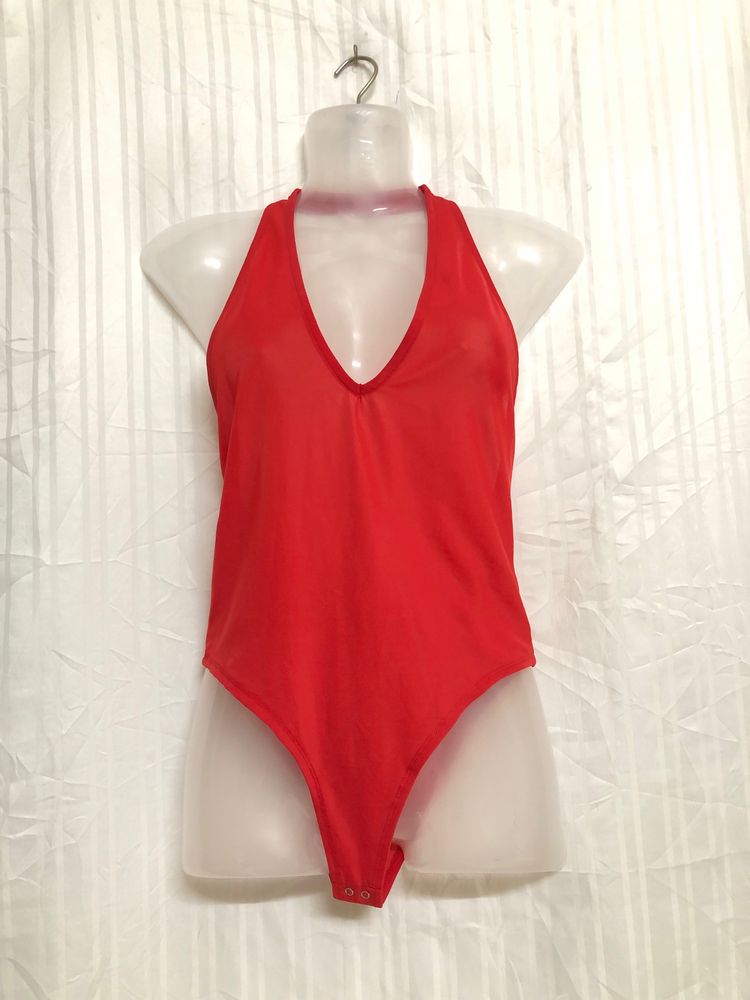 Forever 21 Red Sleeveless Jumpsuit