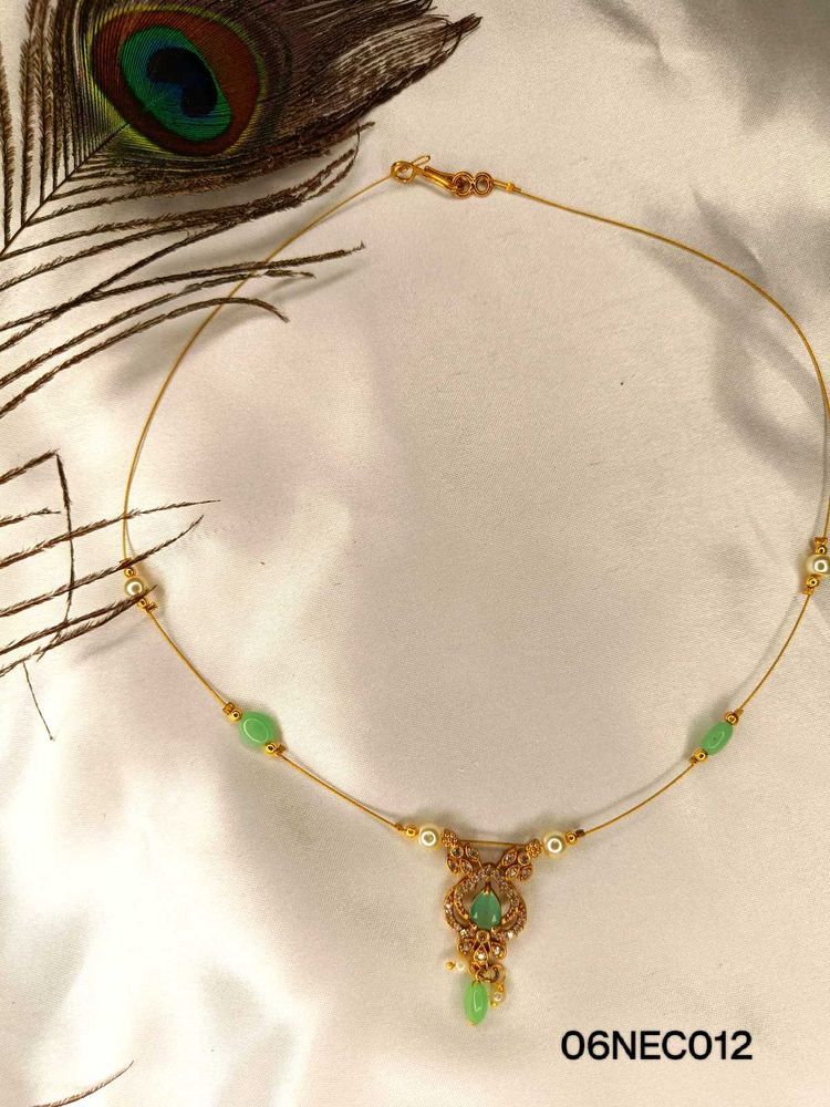 Elegant Green Stone Necklace