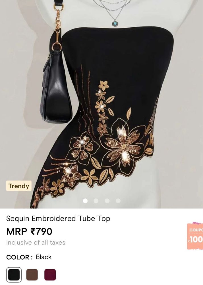 SALE‼️SAVANA Sequin Tube Top