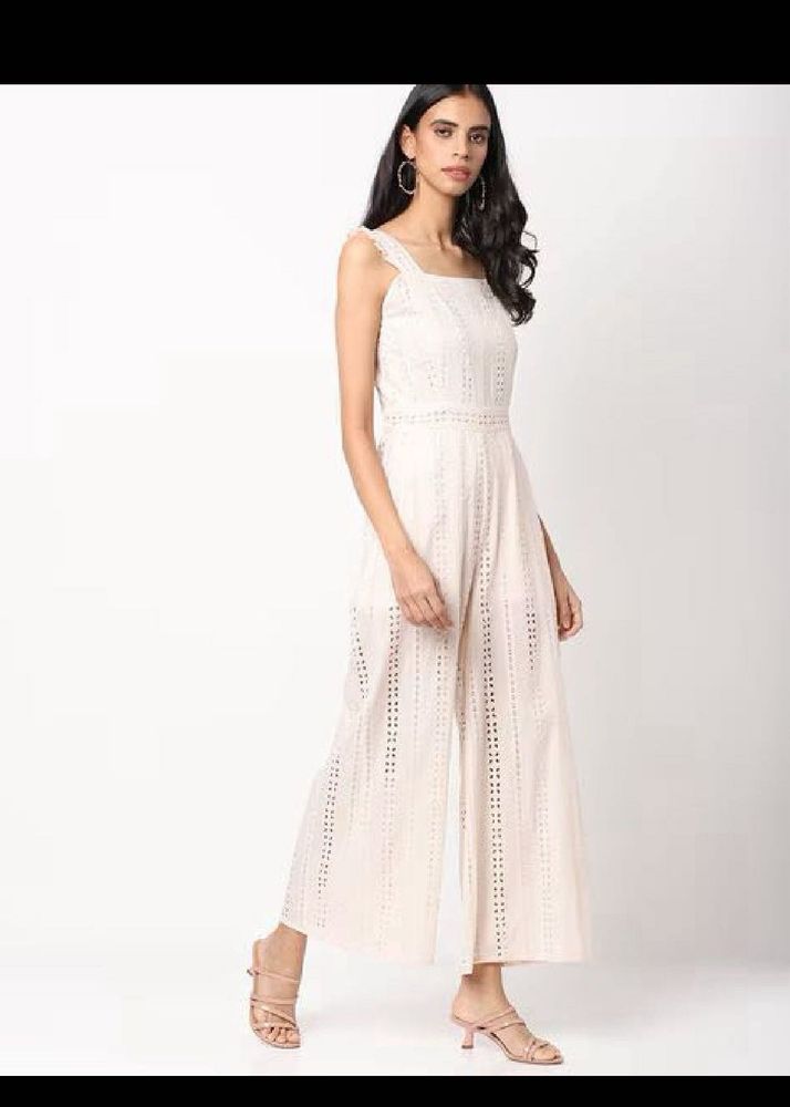 ONLY Schiffli Sleeveless Jumpsuit