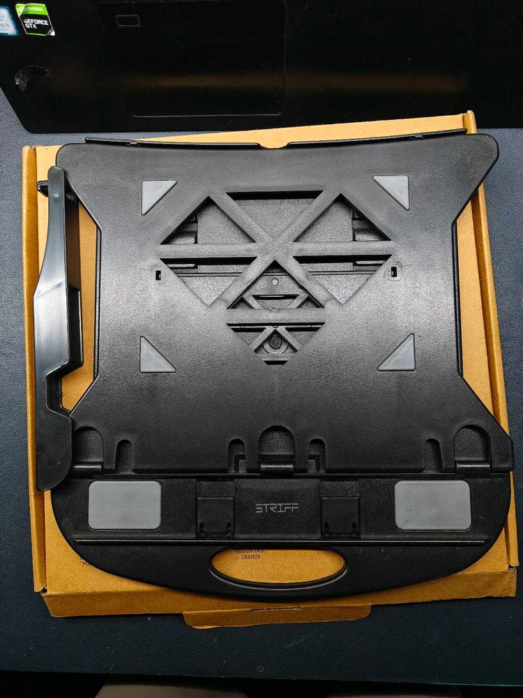 Laptop stand with phone/tablet holder