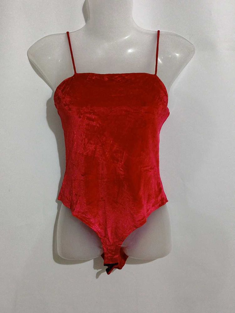 RED VELVET BODYSUIT